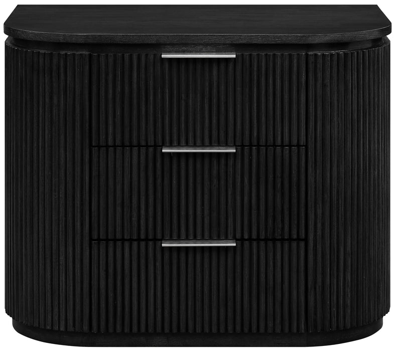 Astrid - Solid Wood And Oak Veneer Nightstand - Simple Home Plus