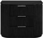 Astrid - Solid Wood And Oak Veneer Nightstand - Simple Home Plus