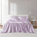 Satin - 6 Piece Full Luxury Sheet Set - Lilac - Simple Home Plus