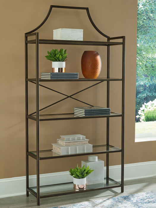 Bernonly - Antique Bronze Finish - Bookcase - Simple Home Plus