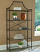 Bernonly - Antique Bronze Finish - Bookcase - Simple Home Plus