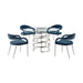 Diaz Morgan - Round Glass Dining Table Set - Simple Home Plus