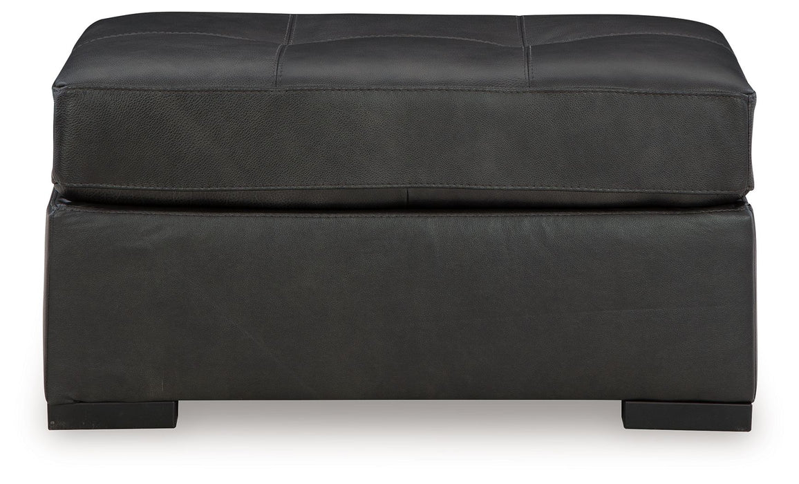 Brindley Pier - Fog - Oversized Accent Ottoman - Simple Home Plus