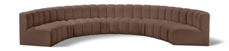 Arc - Faux Leather 8 Piece U-Shaped Modular Sofa - Simple Home Plus