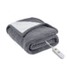 Fleece to Sherpa - Heated Throw Extra Comfort - Dark Gray - Simple Home Plus