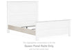 Willowton - Queen Panel Rails - Whitewash - Simple Home Plus