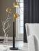 Sorcha - Metal Floor Lamp - Gold Finish / Black - Simple Home Plus