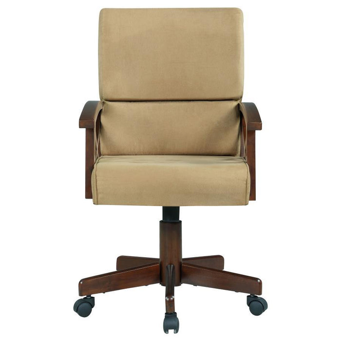 Marietta - Upholstered Game Chair - Tobacco And Tan - Simple Home Plus