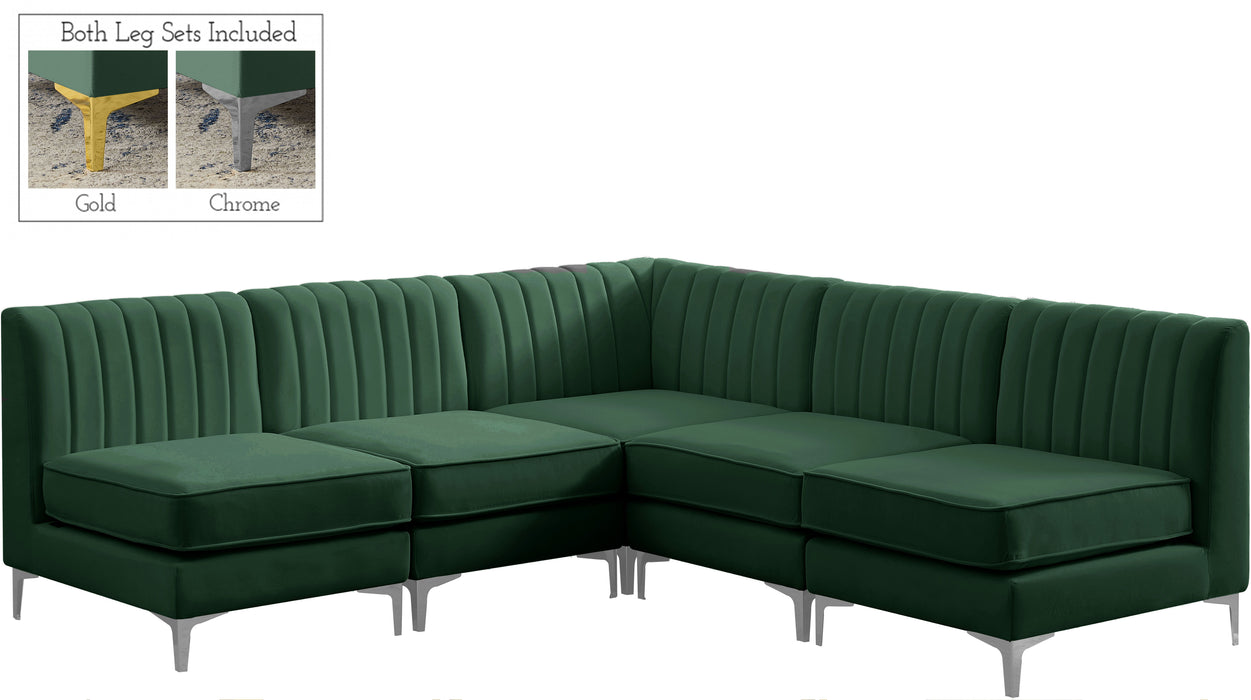 Alina - 5 Piece Armless Sectional - Simple Home Plus