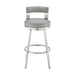 Flynn - Swivel Bar Stool - Brushed Steel - Simple Home Plus