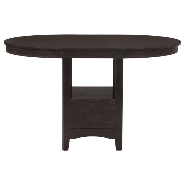 Lavon - Oval Extension Counter Dining Table - Espresso - Simple Home Plus
