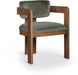 Sacha - Velvet Dining Chair With Brown Base (Set of 2) - Simple Home Plus
