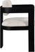 Sacha - Linen Dining Chair With Black Base (Set of 2) - Simple Home Plus