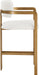 Aurum - Linen Textured Fabric Upholstered Counter Stool - Simple Home Plus