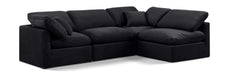 Indulge - Velvet 4 Piece Modular Sectional - Simple Home Plus