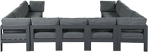 Nizuc - Outdoor Patio 11 Piece Modular Sectional With Gray Frame - Simple Home Plus