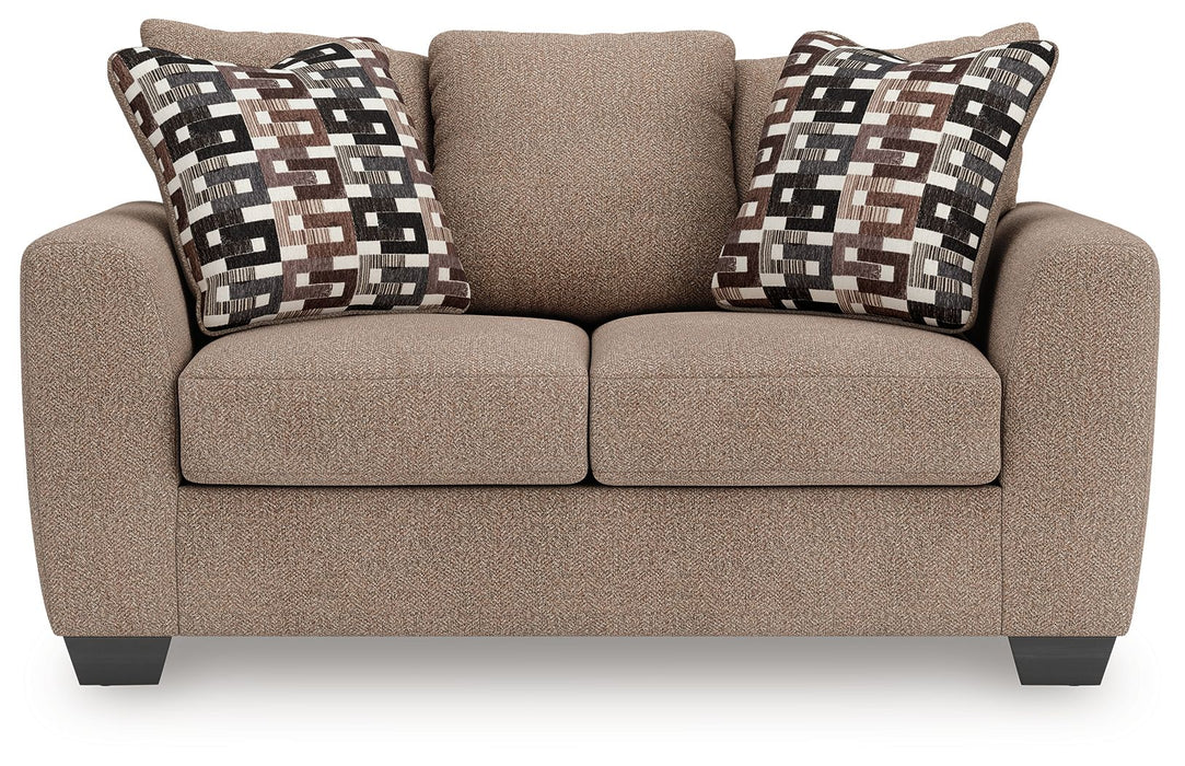 Triston-Peaks - Suede - Loveseat - Simple Home Plus