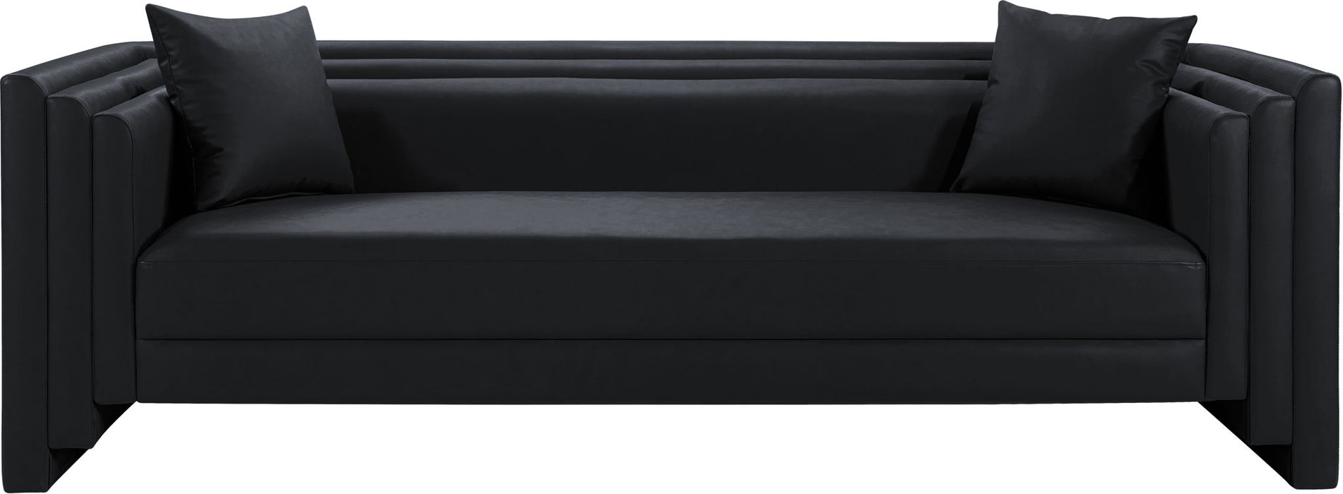 Everett - Vegan Leather Upholstered Sofa - Simple Home Plus