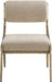 Bastille - Upholstered Dining Side Chair (Set of 2) - Brass Frame - Simple Home Plus