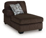 Kimlee - LAF Corner Chaise - Chocolate - Simple Home Plus