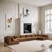 Shaggy - Fabric 8 Piece Modular U-Shaped Armless Sectional - Simple Home Plus