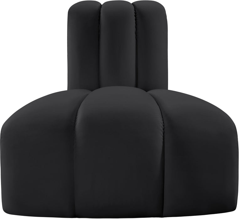 Arc - Faux Leather Reverse Corner Chair - Simple Home Plus