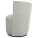 Nueva - Upholstered Swivel Chair Curved Backrest - Simple Home Plus