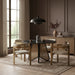 Aurum - Vegan Leather Upholstered Dining Chair With Brushed Brass Base (Set of 2) - Simple Home Plus