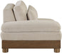 Turin - Fabric Upholstered Modular Arm Chair - Taupe - Simple Home Plus
