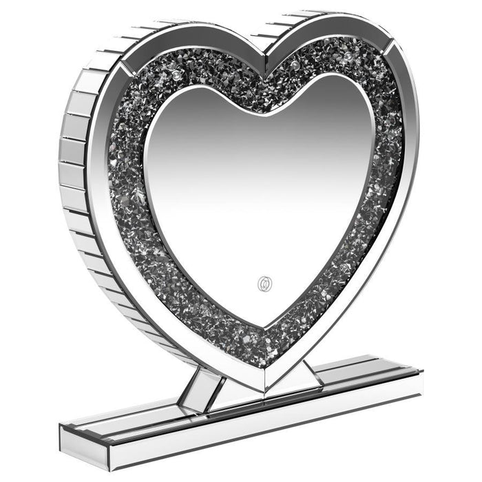 Euston - Heart Shaped Vanity Mirror - Silver - Simple Home Plus