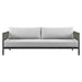 Alegria - Aluminum And Rope Outdoor Sofa - Black / Gray - Simple Home Plus