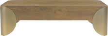 Cazari - Oak Wood And Iron Table - Simple Home Plus