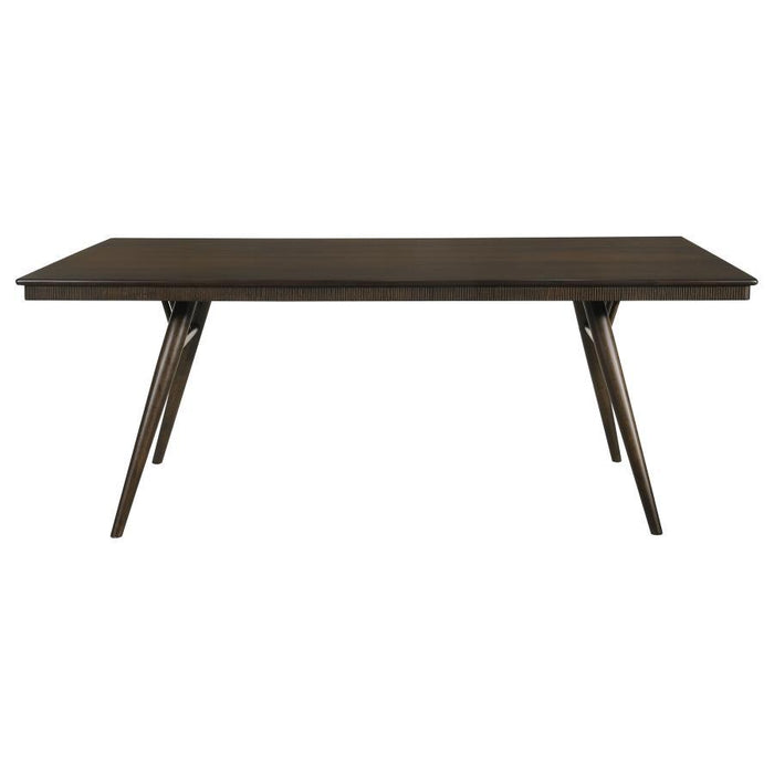 Wes - Rectangular Wood Dining Table - Dark Walnut - Simple Home Plus