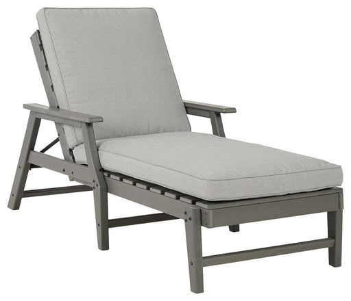 Visola - Gray - Chaise Lounge with Cushion - Simple Home Plus