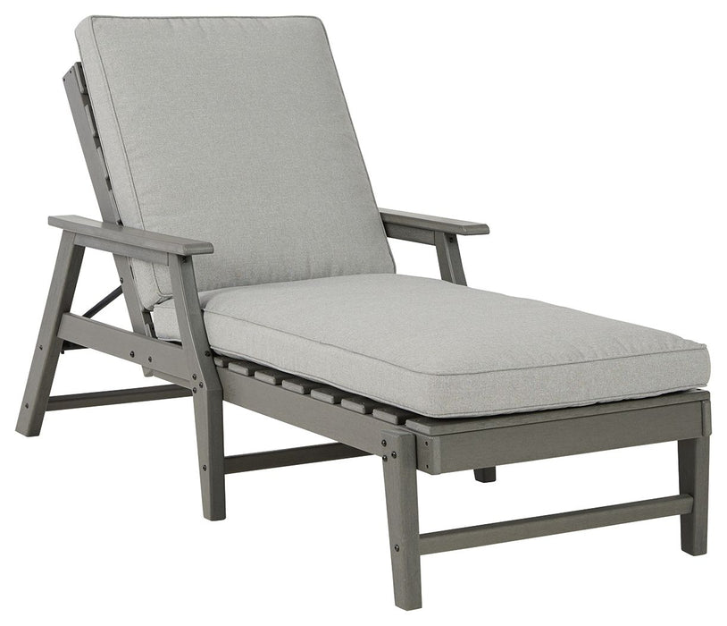 Visola - Gray - Chaise Lounge with Cushion - Simple Home Plus