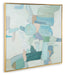 Wynburn - White / Blue / Green - Wall Art - Simple Home Plus