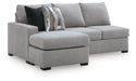 Lakepoint - LAF Sofa Chaise - Nickel - Simple Home Plus