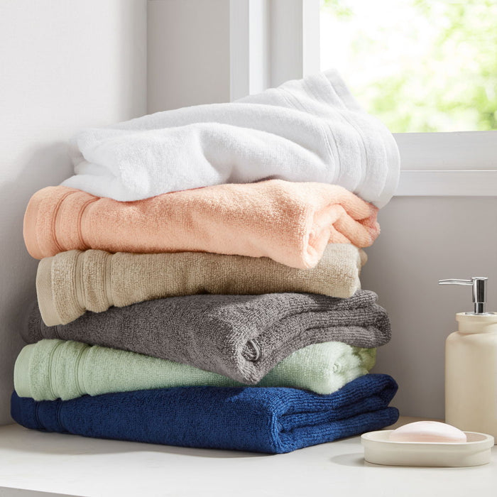 400GSM Essential Bundle Quick Dry 6 Piece Towel Set - White - Simple Home Plus