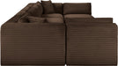 Shaggy - 6 Piece Modular U-Shaped Armless Sectional - Simple Home Plus