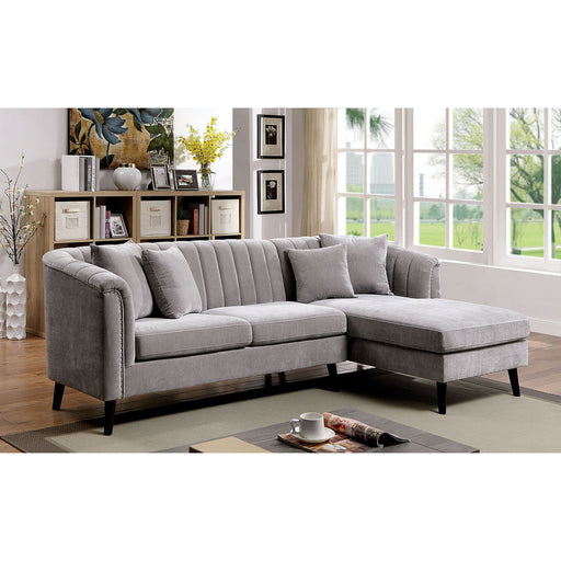 Goodwick - Sectional - Light Gray - Simple Home Plus