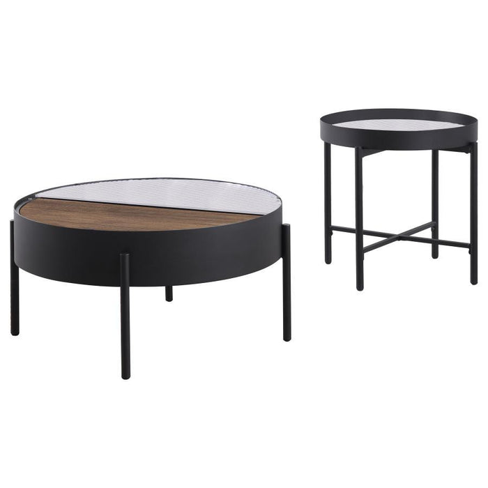 Ozella - Round Coffee Table Set - Simple Home Plus
