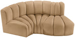 Arc - Velvet 3 Piece Modular L-Shaped Sofa - Simple Home Plus