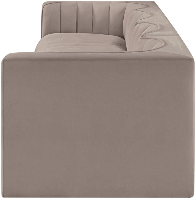 Rummi - Velvet Performance Fabric Upholstered 4 Piece Modular Sofa - Simple Home Plus