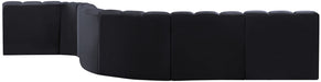 Arc - Velvet 7 Piece Modular Sofa - Simple Home Plus
