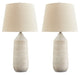 Willport - Off White - Ceramic Table Lamp (Set of 2) - Simple Home Plus