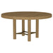 Arini - 60" Round Wood Dining Room Table - Sand Wash - Simple Home Plus
