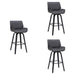 Tyler - 30" Bar Height Swivel Bar Stool With Black Frame - Simple Home Plus