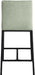 Reeves - Chenille Fabric Upholstered Counter Stool (Set of 2) - Black Base - Simple Home Plus