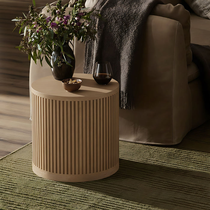 Madera - Oak Veneer And Solid Wood Table - Simple Home Plus