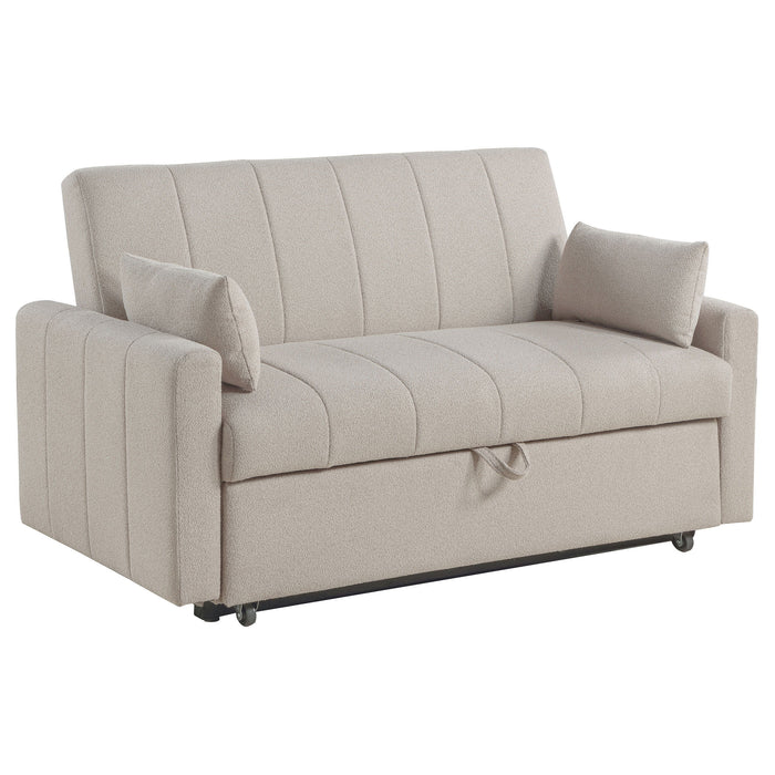 Portland - Boucle Upholstered Sleeper Sofa Bed - Simple Home Plus
